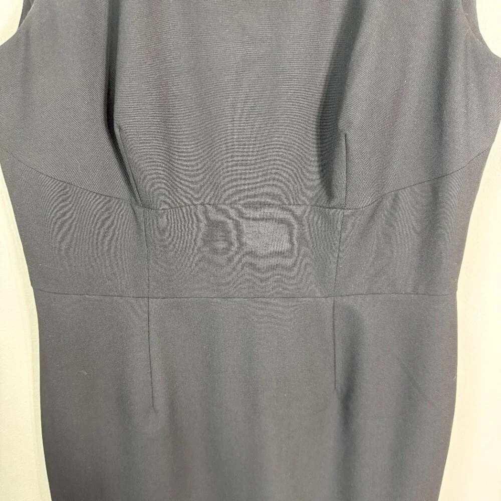 Banana Republic Sleeveless Sheath Dress Women's 6 Black Career Professional LBD